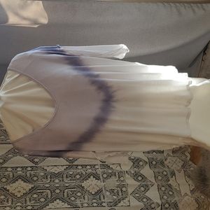 Free People semi sheer v neck tee